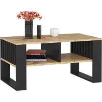 Akord Table Basse Rockford Chêne Artisan/Noir 92X53X45