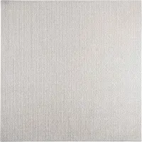 vidaXL Tapis de salon LUGO Crème et gris 120 x 120 cm Polyester