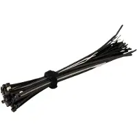 StarTech.com com B506I-HOOK-LOOP-TIES, Fascetta con gancio e anello, Nylon, Nero, -10 - 80 °C, 150 mm, 1 (Serre-câbles velcro, 150 mm, 50 pcs)