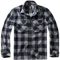 Brandit Jeff Long Sleeve Shirt Noir S Homme