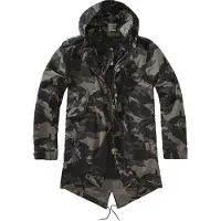 Brandit Parka mi-saison 'M51 US' anthracite / graphite / greige / vert foncé