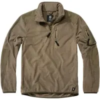 Brandit Troyer Ripstop Half Zip Fleece Vert 2XL Homme