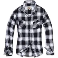Brandit Chemisier 'Amy' noir / blanc