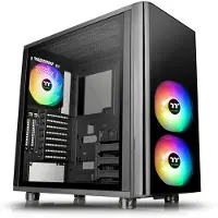 Thermaltake View 31 TG - ARGB Edition - tour - ATX - panneau latéral fenêtré (verre trempé) - pas d'alimentation (PS/2) - noir - USB/Audio