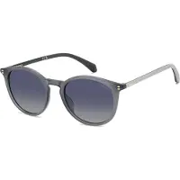Polaroid Lunettes de soleil PLD 4206/S/X, argentées avec effet bleu dégradé, polarisées, pour hommes. Taille : 51/19/145
