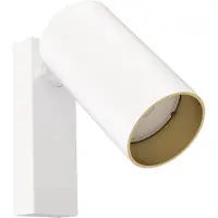 Lyora Applique murale MONO blanche et dorée, 1xGU10x10W, métal, dimensions : 19,5 x 12 x 13 cm, IP20, Nowodvorski Lighting