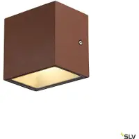 SLV Sitra Cube LED Applique murale rost Up/Down IP44 carrée