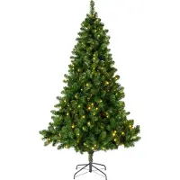 Everlands Sapin De Noël D'intérieur, Type Pin Impérial Avec Led, ø137 X 210 Cm