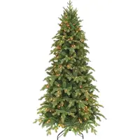 Triumph tree Triumphbaum Sherwood Kunstkerstboom Slim mit LED -Beleuchtung - H185 x ã˜107 cm - grün