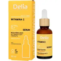 DELIA Cosmetics Sérum pour le visage, le cou et le décolleté VITAMINE C 87 % D'ORIGINE NATURELLE 30 ml