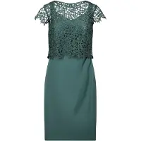 Vera Mont Robe de cocktail vert foncé