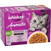 Whiskas 1+ Aromatic Fusion des Saveurs en sauce pâtée pour chat multipack (sachets 85 g)