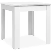 CALICOSY - Table à manger carré 80x80 cm avec tiroir SKARA