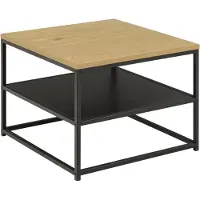 Molecule Gila table basse 55x55x42cm, 1 tablette, chêneReproduction.