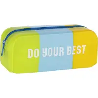 Sarcia.eu Trousse à crayons en silicone colorée avec fermeture éclair 8x20x6cm