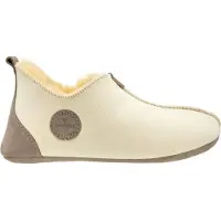 Vanuba Pantoufles pour hommes Oxford en cuir Relugan en tailles 41-47 | Chaussons de lit faits main en peau d'agneau médicale