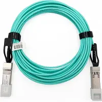 Elfcam - Câble fibre optique actif SFP+ vers SFP+ - 1 m, AOC 10 Gbit/s OM3, haute performance, pour réseaux professionnels, PC