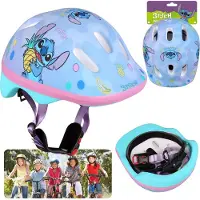 Sarcia.eu Casque de vélo pour enfants DISNEY Stitch Blue, filles, réglable 44-48 cm