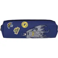 Sarcia.eu Batman Trousse à crayons bleu foncé Trousse à crayons pour l'école avec fermeture éclair et un compartiment, spacieuse