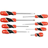 YATO Jeu de tournevis PH+plats, magnétiques 8 pièces