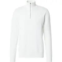 Kronstadt Carlo Regular Fit Sweat-shirt Tirette blanc, Unicolore