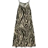 Vero Moda Robe d’été 'VMJesmilo' greige / noir