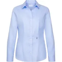 Seidensticker Slim Fit Blouse bleu, Unicolore