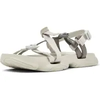 Camper pour femme. K201900-002 Sandales Karst en blanc cassé (37), Plat, Boucle, Casuel, Polyester recyclé