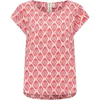 ONLY Chemisier 'ONLVIC' beige clair / rouge / oxyde