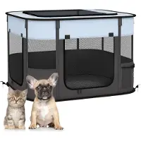 PawHut Parc pour chiots, parc pliable pour chiots, parc d'intérieur et d'extérieur