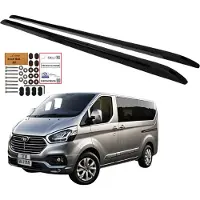 Erkul Rails de toit intégrés FORD TRANSIT CUSTOM LONG à partir de 2012 NOIR