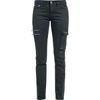 Black premium by emp Jean de - Skarlett - Jean Noir Ourlet Variable - W26L32 - W34L34 - pour Femme - noir - Taille W26L32