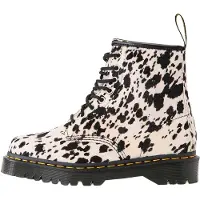 Dr. Martens Bottes de - 1460 Bex Black Dalmatian Print Hair On - EU36 - EU41 - pour Femme - blanc/noir - Taille EU 41