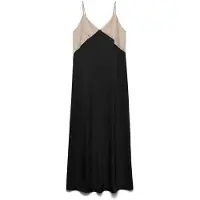 Vero Moda Robe beige / noir