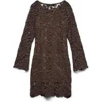 Vero Moda Robe 'VMAIRE' brun foncé