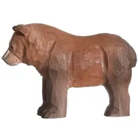 Wudimals Figurine Ours brun en bois