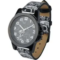 Crane Montres bracelets Gothic de - pour Unisexe - noir/gris - Taille Standard