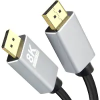 Helos DisplayPort – DisplayPort (3 m), Câble vidéo, Noir