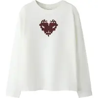 Name it T-Shirt 'NKFNYLA' chocolat / noir / blanc