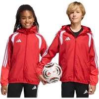 Adidas Garçons, Veste de running, Tiro Competition Allwetter-Kinderjacke Rot (140), Rouge, 140