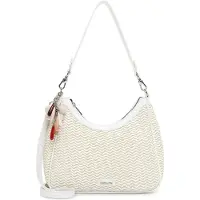 Tamaris Sac bandoulière 'Konstantina' beige clair / blanc