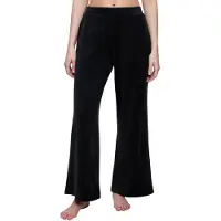 Triumph Pantalon de pyjama ' Sensual Velour Wide Leg ' noir