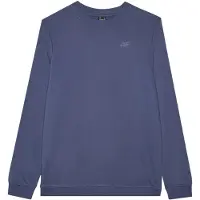 4F Hommes, Pull-over, Herren-Sweatshirt, Bleu, (S)