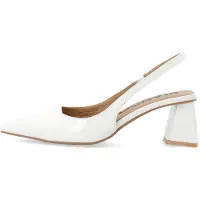 Bianco Escarpins à bride arrière 'Maralyn' blanc cassé