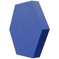 Mega Acoustic HexaPET 7 cm Blue Panneau de mousse absorbant
