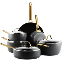 Greenpan CC008481-001, Set mixte, noir, doré, 6 pièces