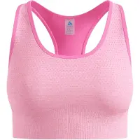 Odlo - Brassière respirante - Seamless Medium - Padded Bra W Hyper Pink Melange pour Femme - Taille XS - Rose