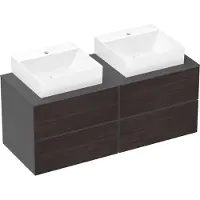 Hansgrohe Xevolos E Console, 2 découpes, 1370x550mm, pour vasque à poser, 54207