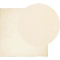 vidaXL Tapis HUARTE à poils courts doux et lavable crème 200x200 cm