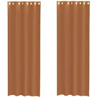 vidaXL Voile Rideaux avec oeillets 2 pcs. Terracota